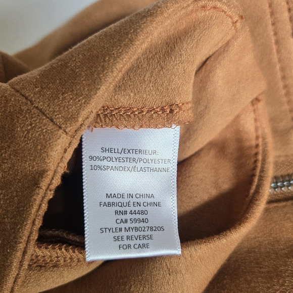 Tinseltown Tan Suede Mini Skirt.Size S - Picture 7 of 11